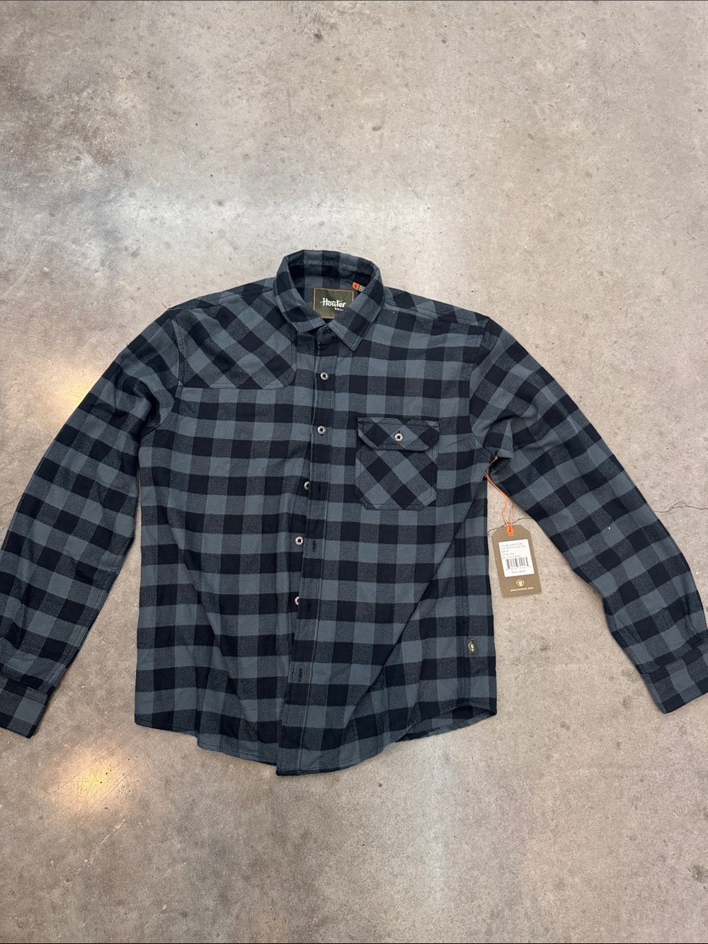 Howler Bros Harkers Flannel Mette Plaid Nightshade Shirt Mens Medium NWT